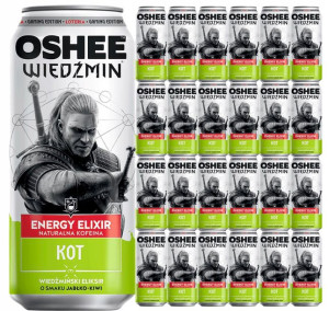 Oshee WIEDŹMIN ENERGY DRINK Jabłko Kiwi 24x500ml