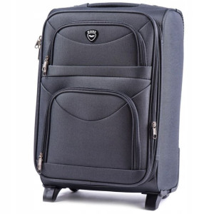 6802, Walizka kabinowa Wings 2 koła S, Dark grey