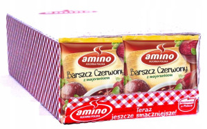 Zupa Błyskawiczna Amino Barszcz Czerwony 22 X 66 G
