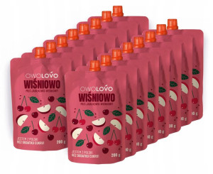 MUSY Owolovo OWOCOWE WIŚNIA Jabłko 16 sztuk x 200g