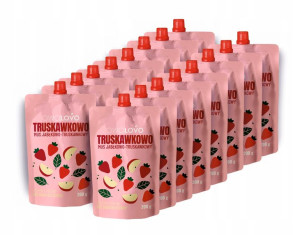 MUSY Owolovo TRUSKAWKA Jabłko 16 sztuk x 200g