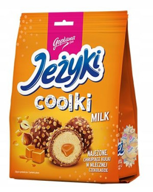 Pralinki JEŻYKI Coolki MILK Mleczne Karmel 140,4g