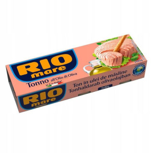 Rio Mare TUŃCZYK w OLIWIE z Oliwek WŁOSKI 3 x 80g