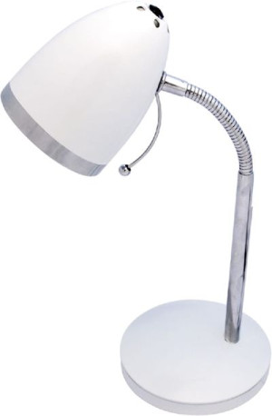 Lampa Biurkowa Chrom Elastyczna Biała Kaja Kajtek K-Mt-200 Biały