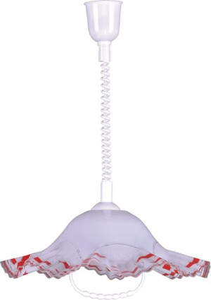 Lampa Wisząca Kapelusz Biało-Czerwona Kaja Lambada Lamk3264