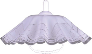 Lampa Wisząca Kapelusz Biało-Szara Kaja Mariona   Lamk3270
