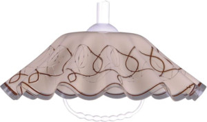 Lampa Wisząca Kapelusz Beżowo-Bordowa Kaja Mariona Lamk3277