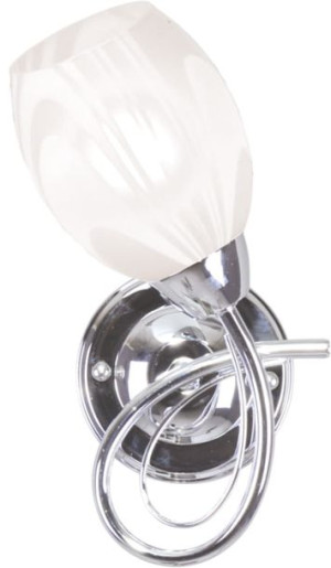 Kinkiet Ścienny Chrom Szklany Klosz Led Kaja Jerry K-Jsl-6192/1W