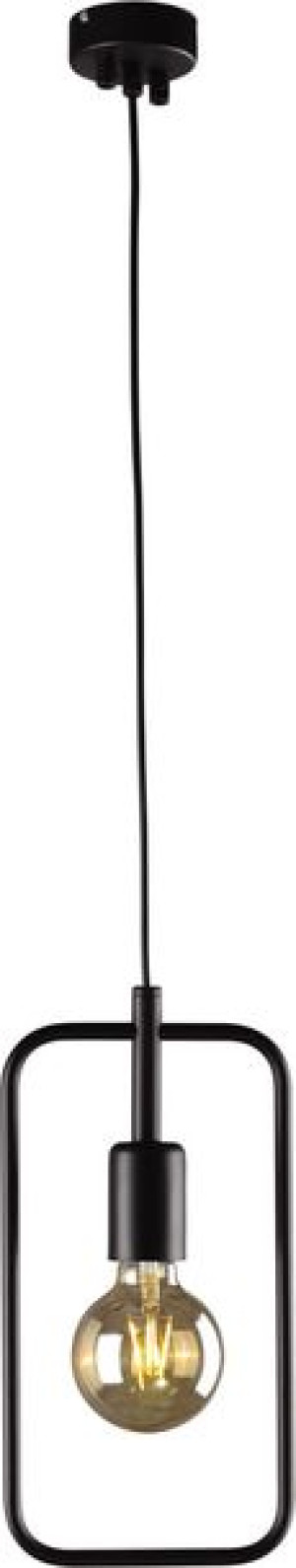 Lampa Wisząca Czarna Prostokątna Ramka Kaja Tobik Lamk3830