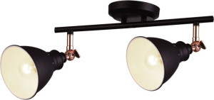 Lampa Sufitowa Inustrial Czarna Metal Kaja Watso  K-8005-2 Bk