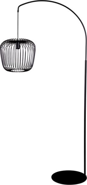 Lampa Podłogowa Nowoczesna Czarna Metal Kaja Adios K-4180