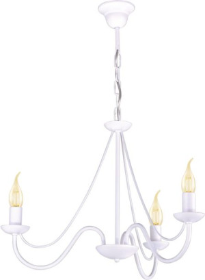 Lampa Wisząca Żyrnadol Biały Rustykalny Kaja Bartez Lamk3995