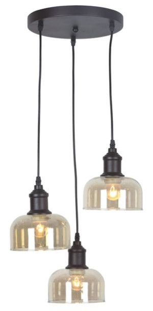 Lampa Wisząca Industrialna Czarny Mat Kaja Doro   Lamkjsl1208/3P