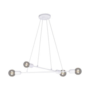 Lampa Wisząca Minimalistyczna Biała E27 Kaja Sitya Lamk4390