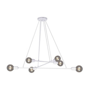 Lampa Wisząca Minimalistyczna Biała E27 Kaja Sitya Lamk4391