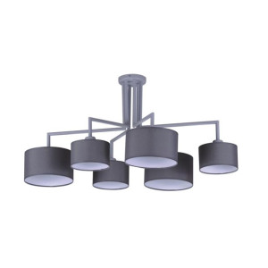 Lampa Sufitowa Duża Szara Dwuobiegowa Kaja Simone Lamk4341