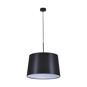 Lampa Wisząca Klasyczna Czarna Abażur Kaja Remi   Lamk4350