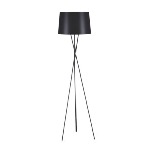 Lampa Podłogowa Nowoczesna Czarna Kaja Remi Black K-4353