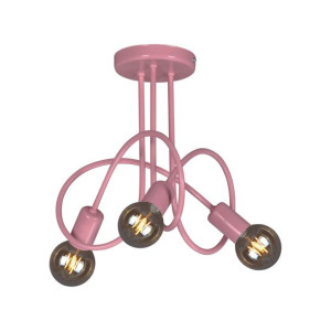 Lampa Sufitowa Dziecięca Loft Różowa Kaja Malva   Lamk4518