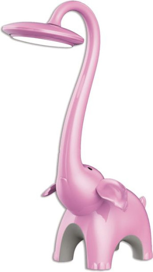 Lampa Biurkowa Dziecięca Słonik Różowa Kaja Słonik K-Bl1603 Różowy