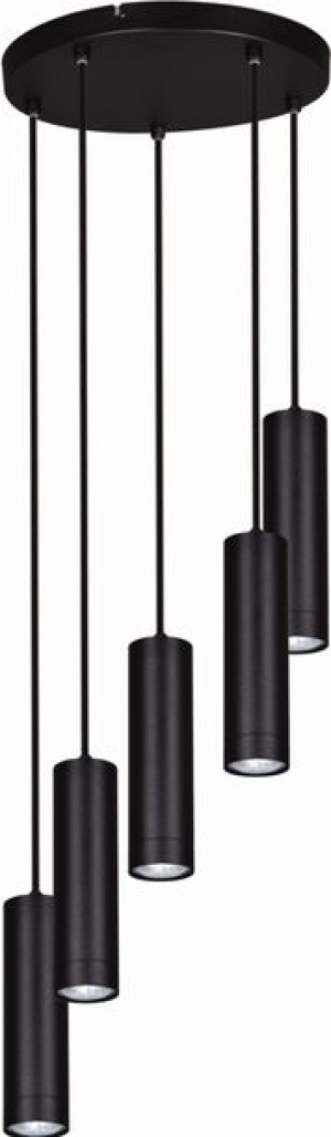 Lampa Wisząca Nowoczesna Czarne Tuby Kaja Dopik   Lamk4437