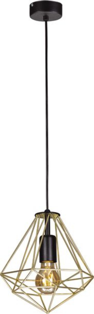 Lampa Wisząca Czarno-Złota Diament Metal E27 Kaja  Lamk4815