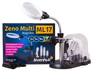 Czarna lupa Levenhuk Zeno Multi ML17 2x-5x-16x