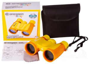 Lornetka dla dzieci Bresser Junior 3x30, żółta