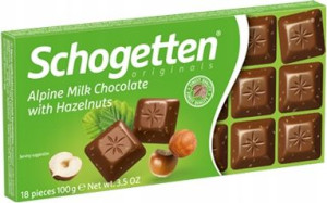 Schogetten CZEKOLADA mleczna z ORZECHAMI 100g