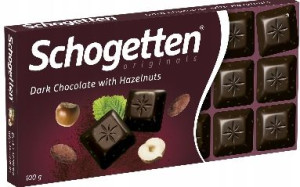Schogetten CZEKOLADA GORZKA z orzechami laskowymi