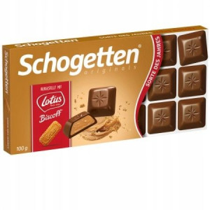 Schogetten CZEKOLADA o Smaku Ciastek Lotus Biscoff