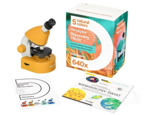 Mikroskop szkolny Discovery Micro Solar z książką