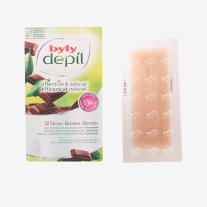 Byly Depil Chocolate Hair Removal Strips Body With Chocolate 12 sztuk