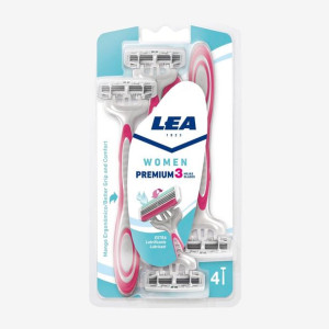 Lea Women Premium 3 ostrza Jednorazowe ostrza 4 sztuki