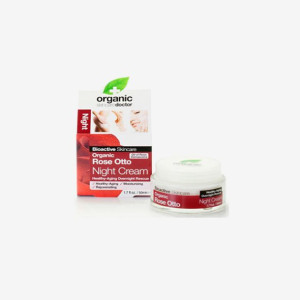 Dr. Organic Bioactive Skincare, krem na noc z olejkiem różanym, 50 ml