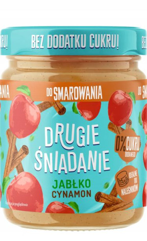 DRUGIE ŚNIADANIE Dawtona Jabłko Cynamon Mus 270g