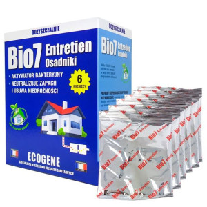 Bio7 Entretien Osadniki 480g saszetki bakterie do eko szamba