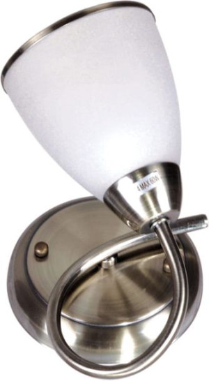 Kinkiet Ścienny Retro Szklany Klosz Led Kaja Plato K-Jsl-6059/1W Ab