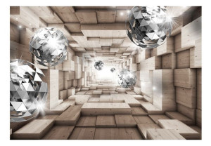 Fototapeta - W drewnianym tunelu - 100X70