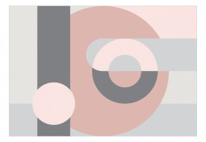 Fototapeta - Geometryczny wianuszek (różowy) - 250X175