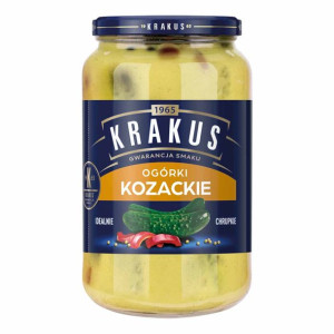 Krakus ogórki konserwowe kozackie 870 g