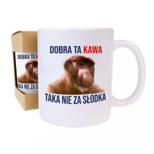 Kubek do pracy śmieszny nosacz prezent na kawę