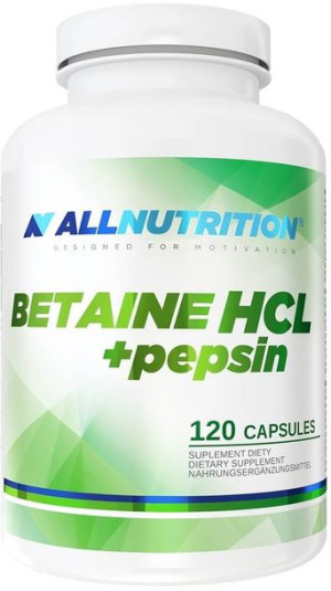 Allnutrition Betaine HCL + Pepsin 120 caps - suplement diety