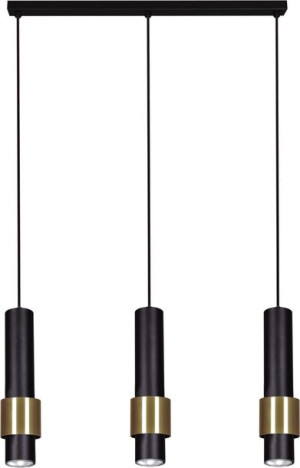 Lampa Wisząca Nowoczesna Czarna Tuba Led Kaja Pern Lamk4717