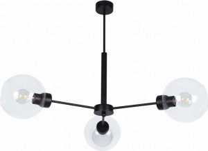 Żyrandol Industrialny Czarny Mat E27 Kaja Lambert Lamk-4856