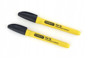 Stanley Marker Fine Tip 47-316 Odporny Czarny 2szt