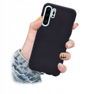 Etui Matowe Matt Black czarny do Huawei P30 Pro