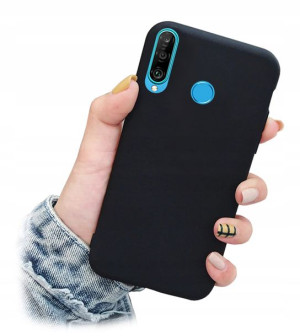 Etui Matowe Matt Black czarny do Huawei P30 Lite