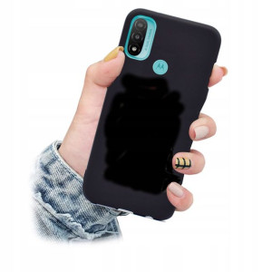 Etui Matowe Matt Black case czarny do Motorola E20