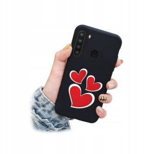 Etui case Matowe Matt wzory do Samsung Galaxy A21